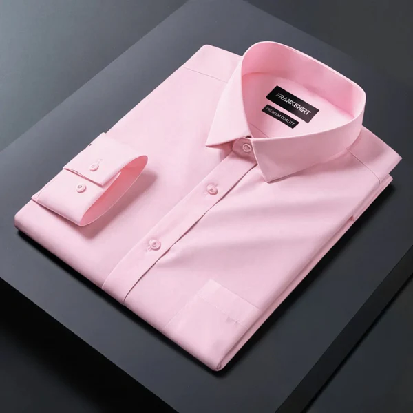 Premium Cotton Solid Shirt for Man (Light Pink)