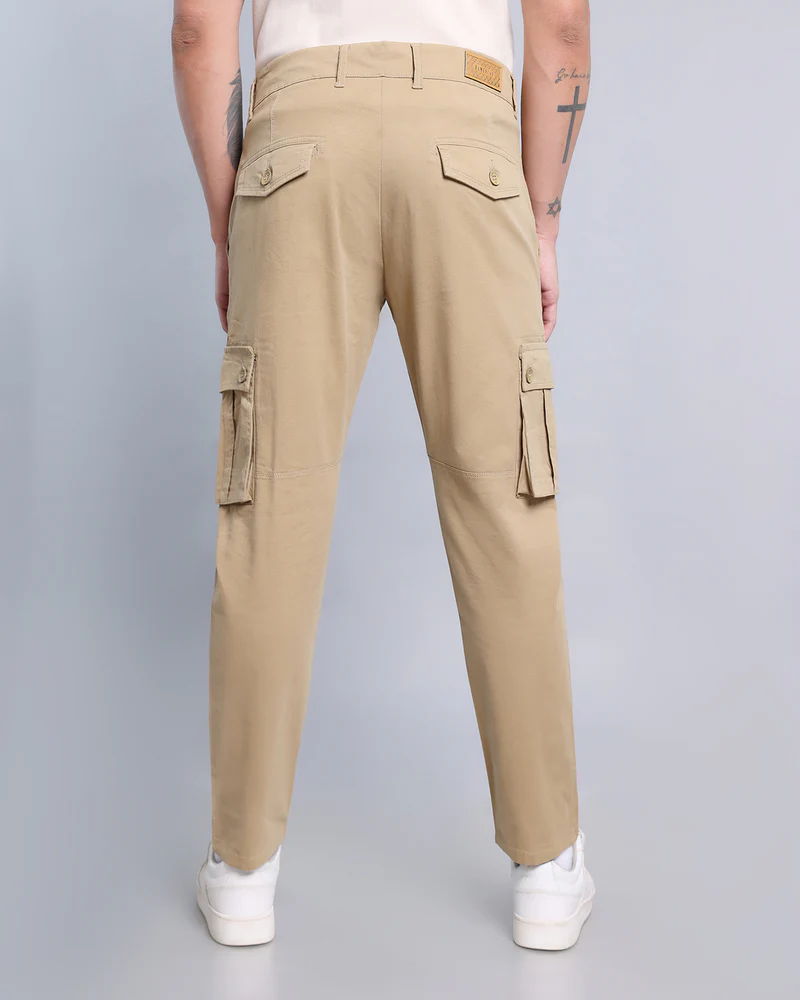 Bowery Khaki Stretch Cotton Cargo - Image 2