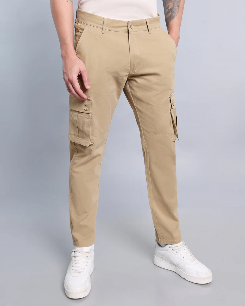 Bowery Khaki Stretch Cotton Cargo - Image 5