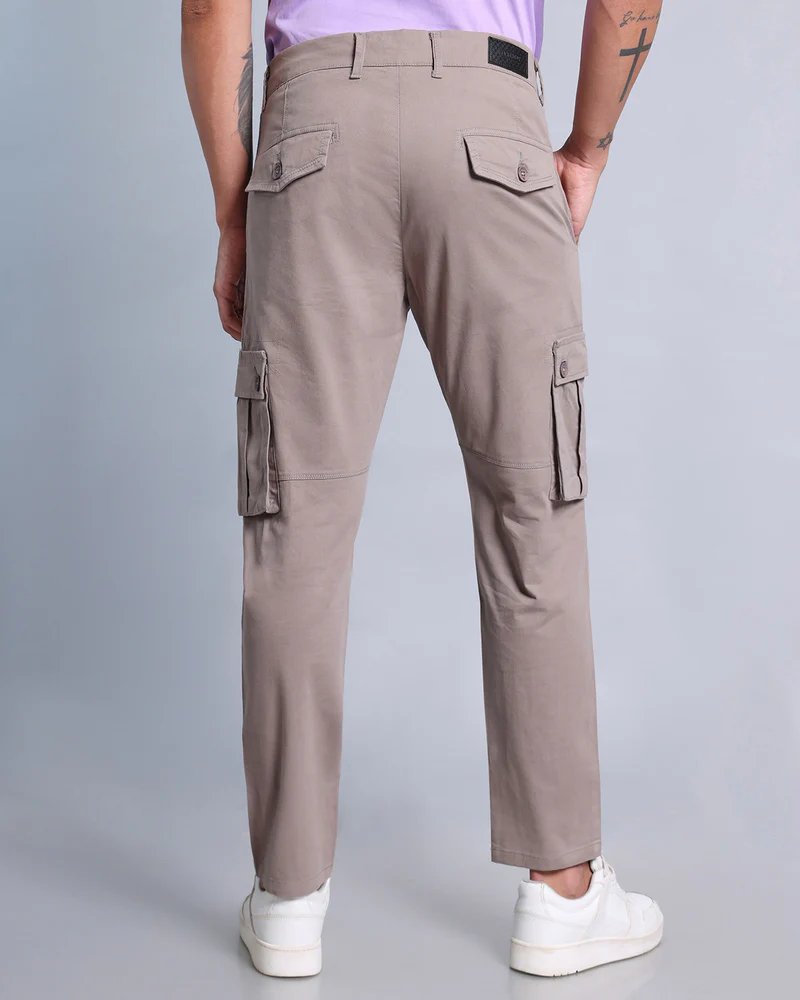 Steel Gray Stretch Cotton Cargo - Image 2