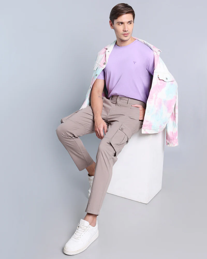 Steel Gray Stretch Cotton Cargo - Image 5