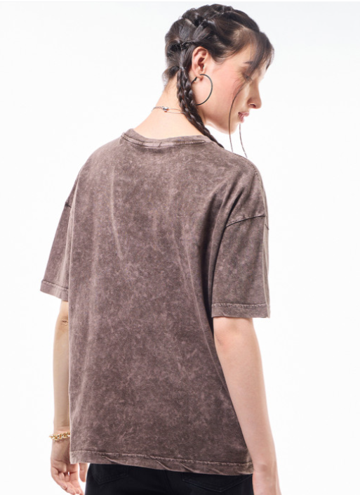 Mickey Mouse Graphic Print Drop-Shoulder Sleeves Pure Cotton Oversized T-shirt - Image 3