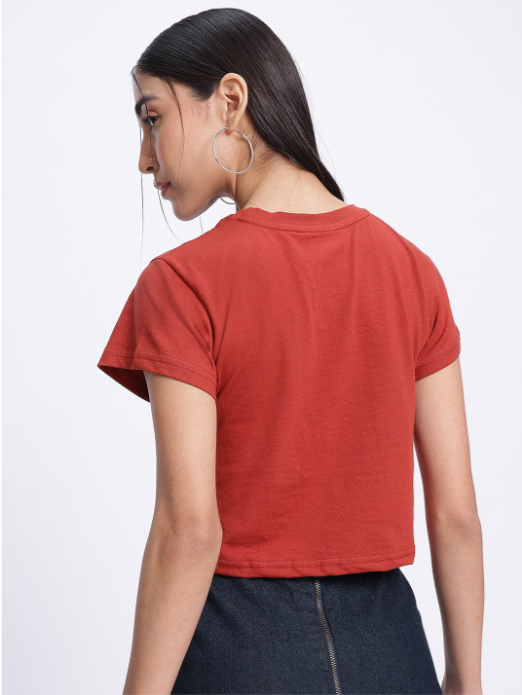 glitchez Typography Printed T-shirt - Image 3