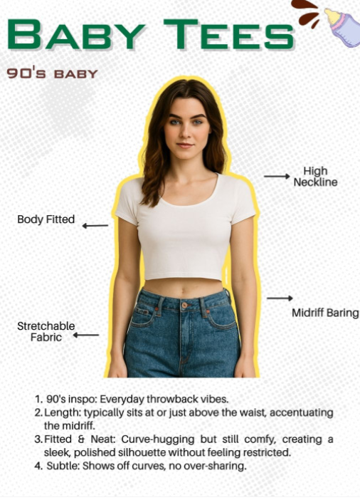 glitchez Typo Print Cropped T-shirt - Image 4