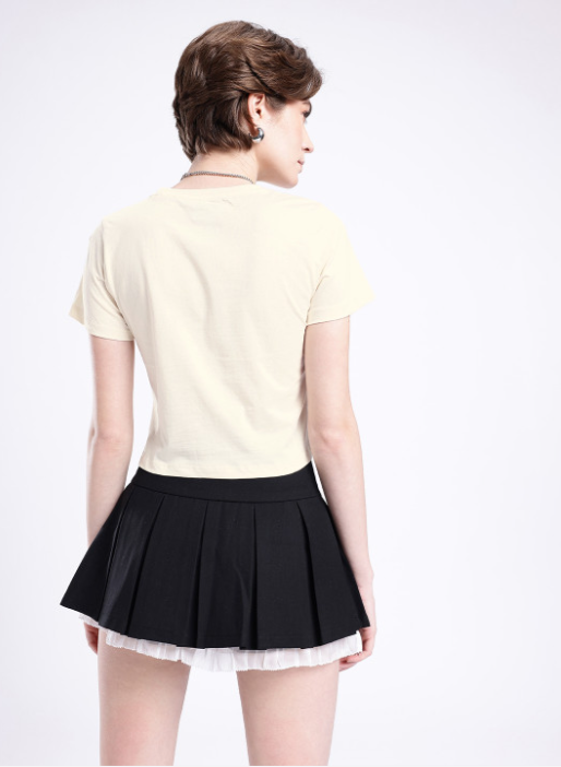 glitchez Typography Printed T-shirt - Image 4