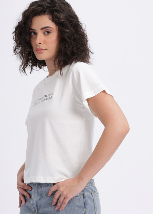 glitchez Typography Print Regular Fit T-shirt - Image 2