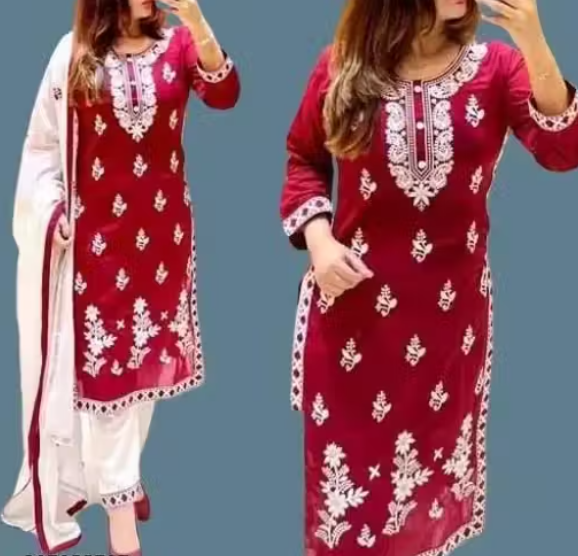 KURTI WITH DUPATTA & BOTTOMWER - Image 2