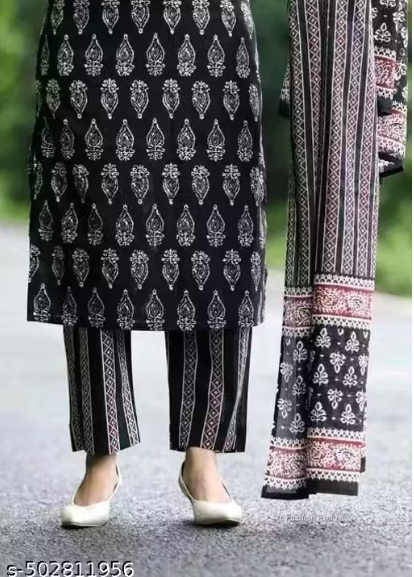 KURTI & PANT & DUPATTA SET/PLUS SIZE/BIG SIZE/PARTI WIRE KURTI PANT DUPATTA/PERMIUM QUALITY/TRANDING KURTI PANT DUPATTA - Image 4