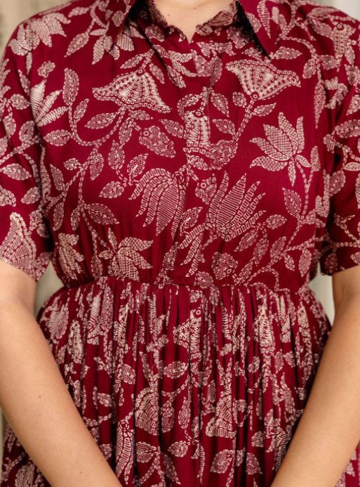 PURSHOTTAM WALA Women Printed Floral Anarkali Kurta - Image 4