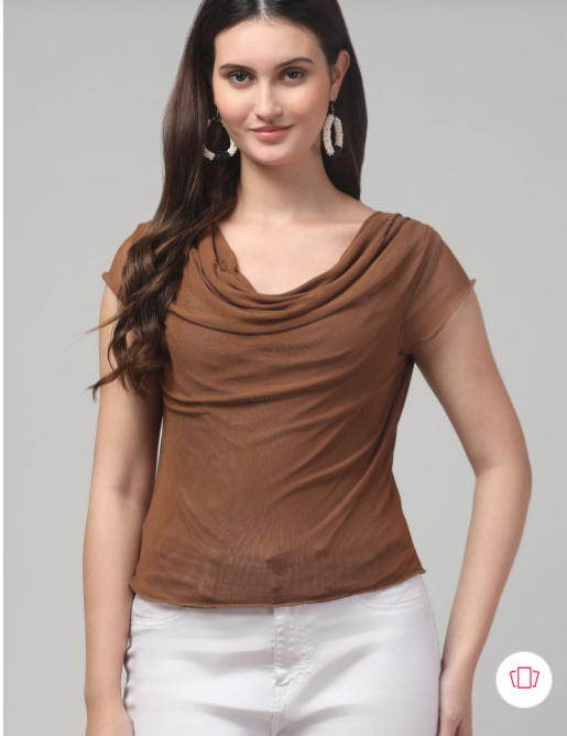 clobug Cowl Neck Top