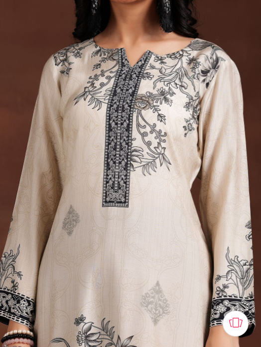 Libas Women Floral Printed Kurta with Trousers & Dupatta