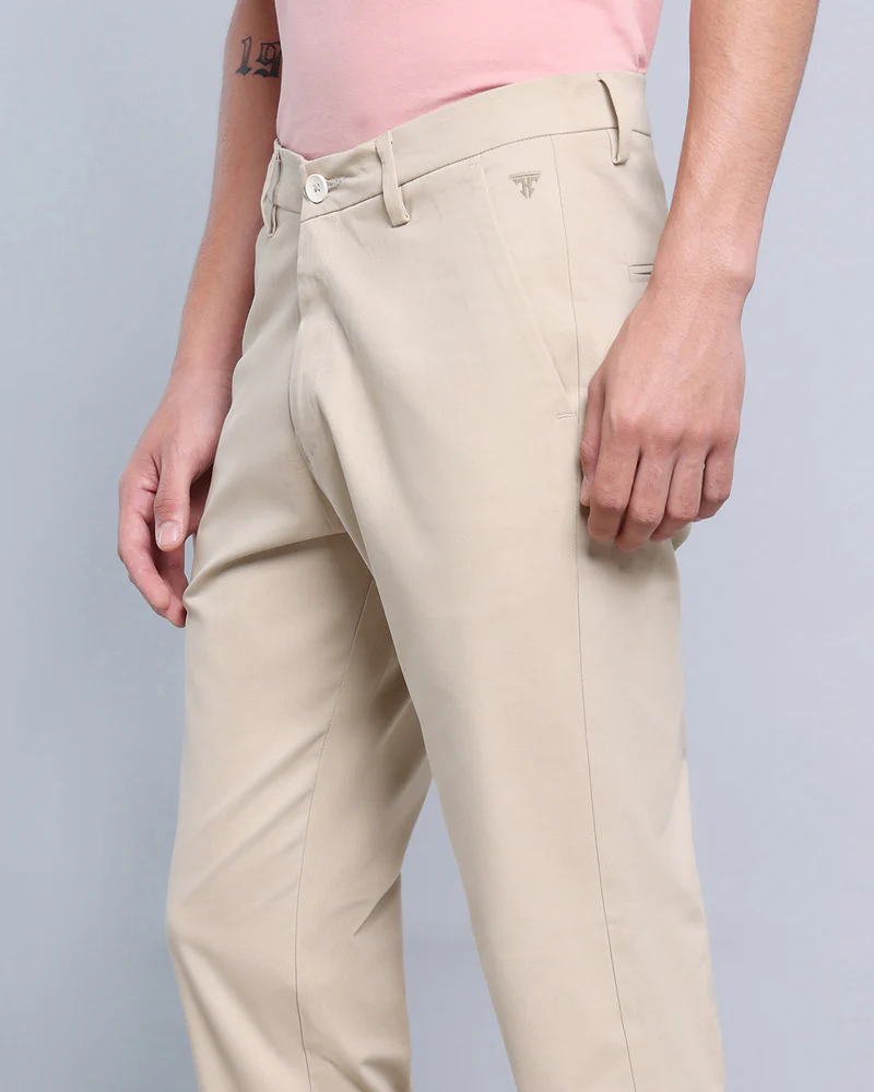 Olive Green Stretch Cotton Cargo - Image 2