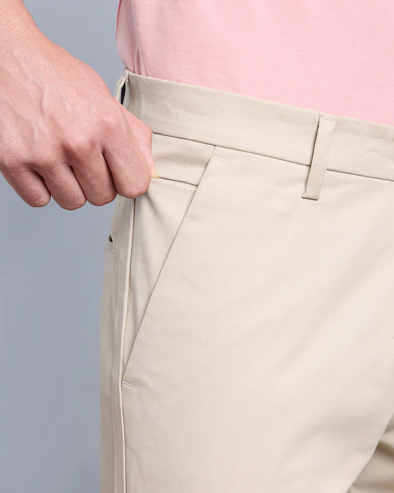 Olive Green Stretch Cotton Cargo - Image 4